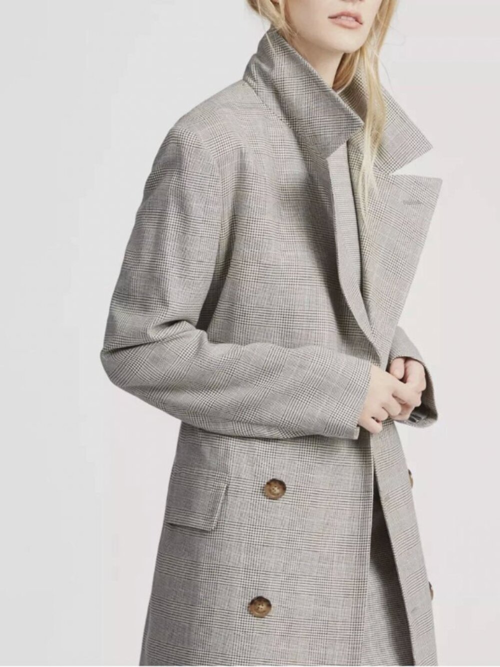 NWT Polo by Ralph Lauren Glen Plaid Cotton Trench Coat